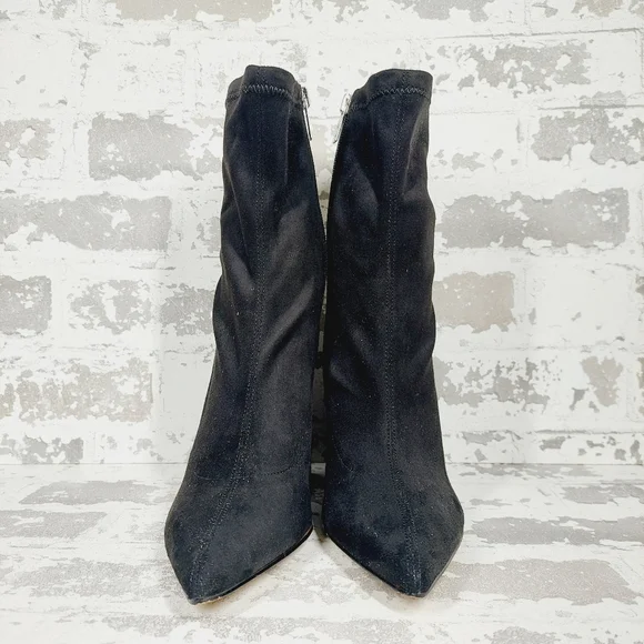 New Marc Fisher Larry Pointed Toe Black Ankle Bootie  W791 - Picture 3 of 13